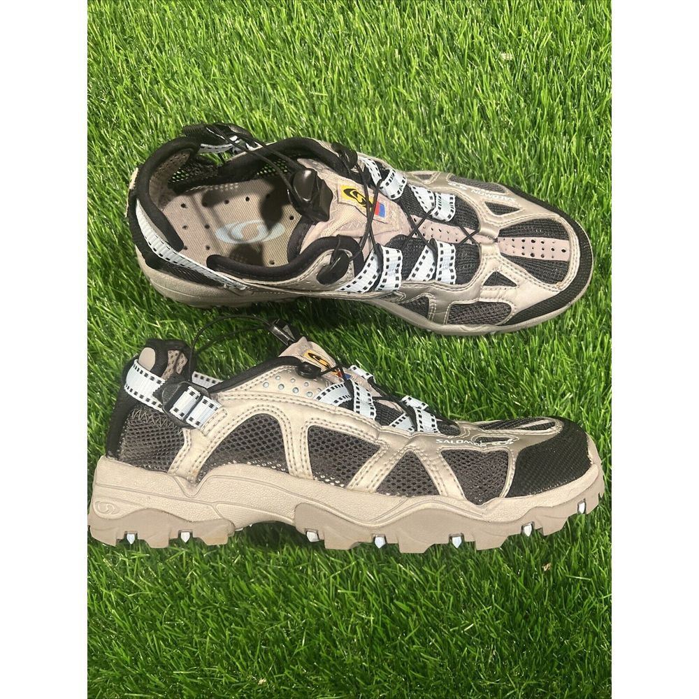 Salomon Tech Amphibian Womens sz 8.5 Navy/Gray Hiking Outdoor Lightweight Trail